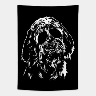 Funny Proud Italian Spinone sunglasses cool dog Tapestry