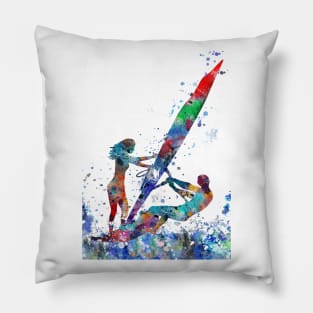 Windsurfing couple Pillow