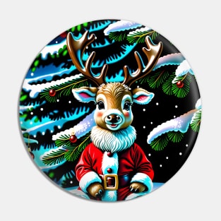 Santa Baby Reindeer Pin