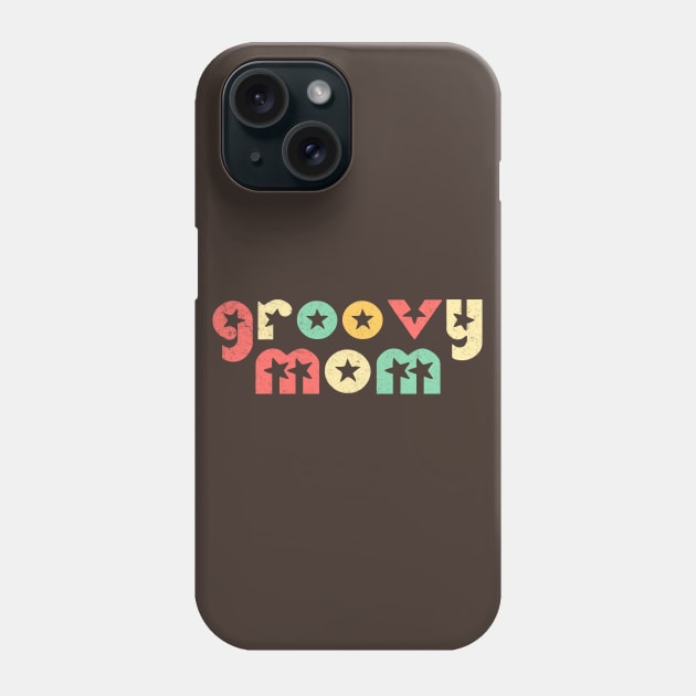 Groovy Mom Retro Phone Case by rojakdesigns