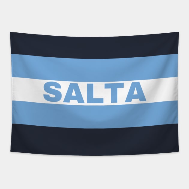 Salta City in Argentina Flag Tapestry by aybe7elf