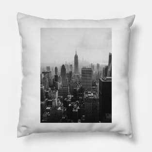 New York City, Top of the Rock - Travel Photography Pillow