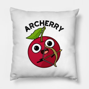 Archerry Funny Fruit Archery Pun Pillow