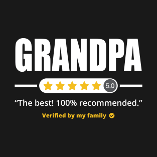 Five Stars Grandpa T-Shirt