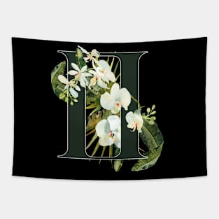 Gemini Horoscope Zodiac White Orchid Design Tapestry