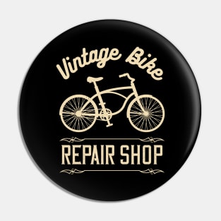 Vintage Bike Repair Shop Pin