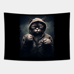 Boxer Cat - Cat Boxing Tapestry