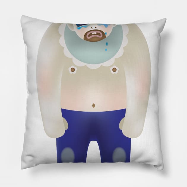 Big Baby Pillow by ink choi design