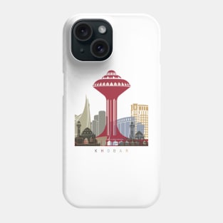 Khobar skyline poster Phone Case