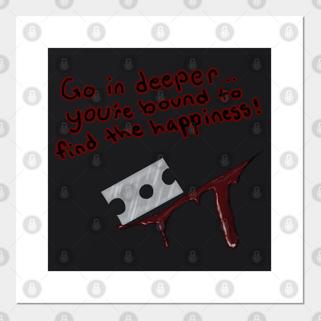 Razor Blade Bloody Feels Emo Goth Razor Blade Posters And Art Prints Teepublic