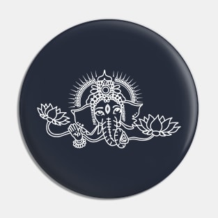 Good Blessings Ganesh Henna Design Pin