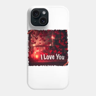 I love you with Valentine Day Greeting Phone Case