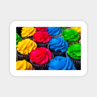 Bright Colored Cupcakes Magnet