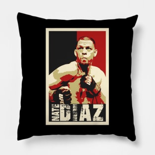 Nate Diaz Pop Art Style Pillow