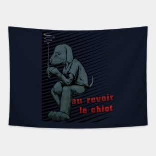 Goodbye Doggie - moody french version Tapestry