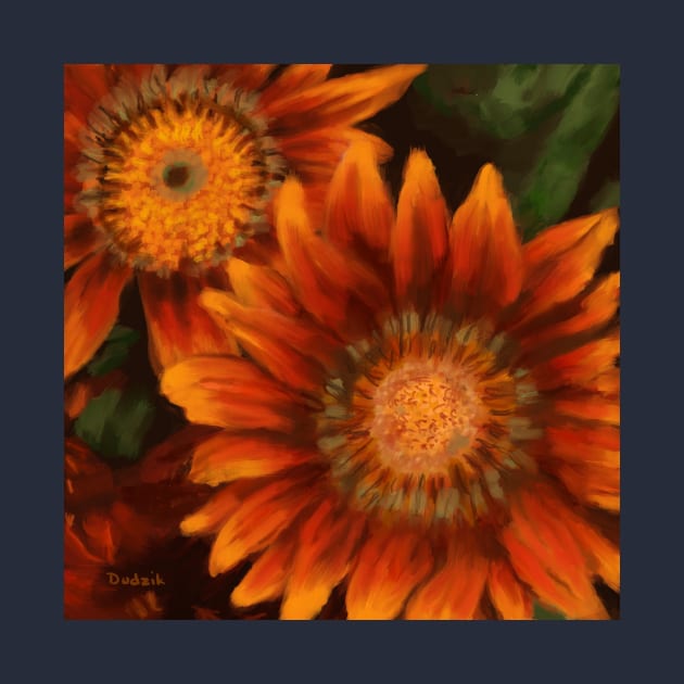 A Pop of Sunflowers by Dudzik Art