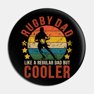 Rugby Dad Funny Vintage Rugby Father's Day Gift Pin