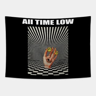 Illuminati Hand Of All Time Low Tapestry