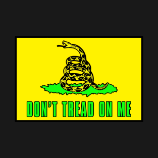 Dont tread on me flag - Safety Yellow Osha Approved - Construction T-Shirt
