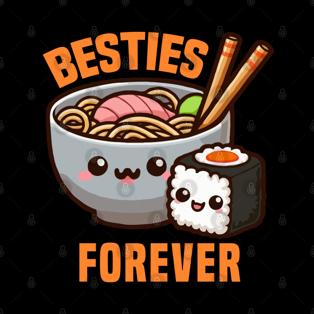 Besties Forever Ramen With Sushi by MoDesigns22 