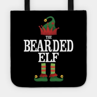 Bearded Elf Matching Family Group Christmas Party Pajamas Tote