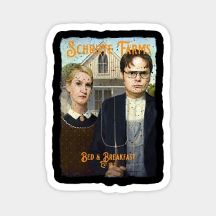 Schrute Frams Advert (Rough ditressed textured) Magnet