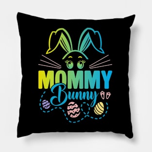 Mommy Bunny Easter Bunny Egg Hunting Happy Easter Day Pillow