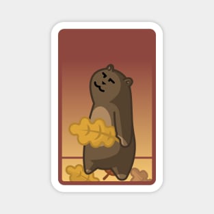 Brown Bear In Autumn Magnet