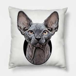 Look at me sphynx cat Pillow