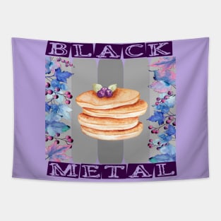 IRONIC BLACK METAL - PANCAKES AND BLUEBERRIES Tapestry