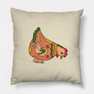 Buntes Huhn Pillow