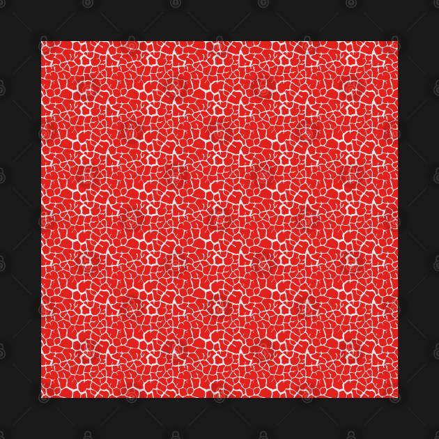 Elephant Print Skin Pattern Red by Design_Lawrence