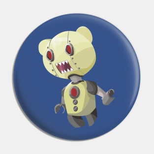 Robotic Yellow Bear Pin