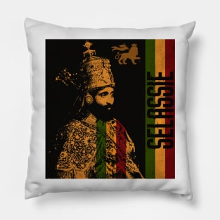 Jah Rastafari King Selassie Pillow