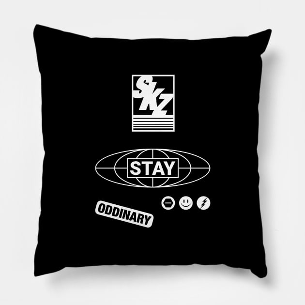 ODD Graphic Centered Pillow by Vicener