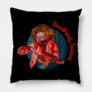 Bloodthirsty Zombies Pillow