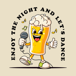 Singing beer cartoon mascot T-Shirt