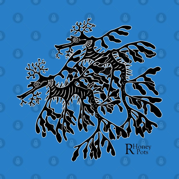 Leafy Seadragon Pair by R Honey Pots