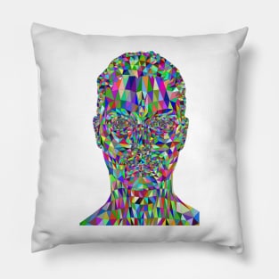 Colorful Mystery Woman Face Pillow