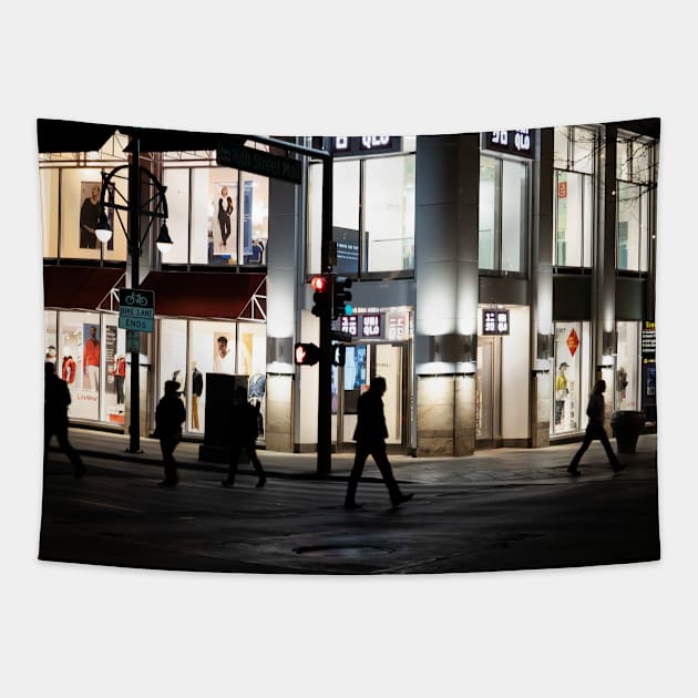 Denver Cross walk By King Tapestry by Just In Tee Shirts