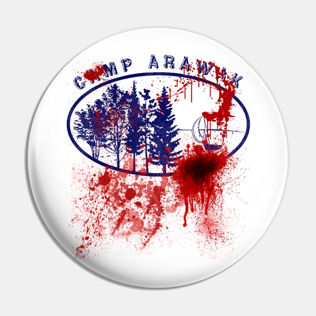 Angela's Camp Arawak Tee - Sleepaway Camp Pin by darklordpug