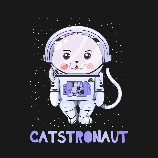 Catstronaut Space Astronaut T-shirt For Cat Lovers by crosszcp2