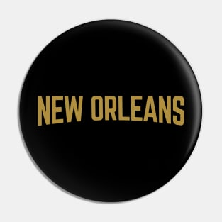 New Orleans City Typography Pin