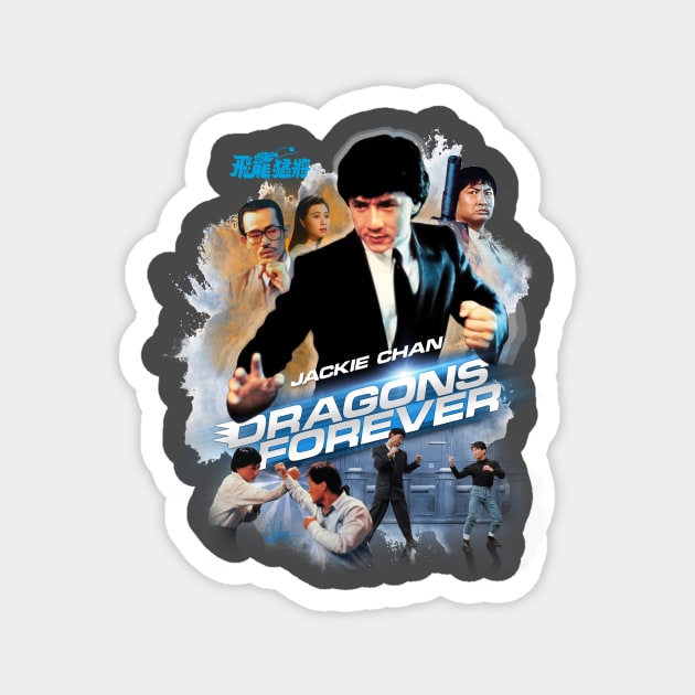 Jackie Chan: DRAGONS FOREVER (Black Tie) Magnet by HKCinema