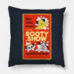 Sooty Show Retro Poster Pillow