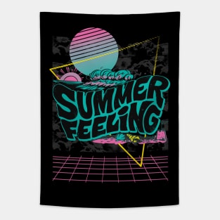 Summer Vaporwave Vintage Art Tapestry