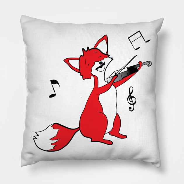 Funny Fox  I Just Really Like Foxes Pillow by ArticArtac