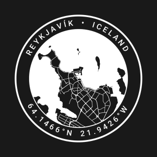 Reykjavik Map T-Shirt