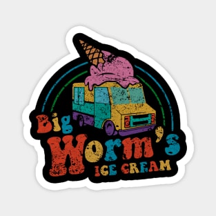 Big Worm's Ice Cream Vintage Magnet