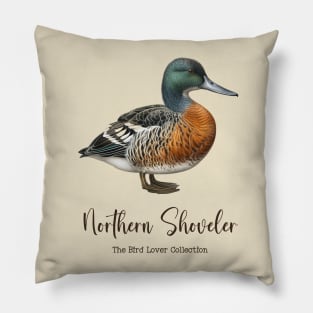 Northern Shoveler  - The Bird Lover Collection Pillow